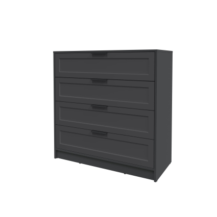 Kомод Тренд КТ-К100 (Антрацит ЛДСП/ Пепел ЛМДФ) Ш1000 В1020 Г451 Kомод Тренд КТ-К100 (Антрацит ЛДСП/ Пепел ЛМДФ) Ш1000 В1020 Г451